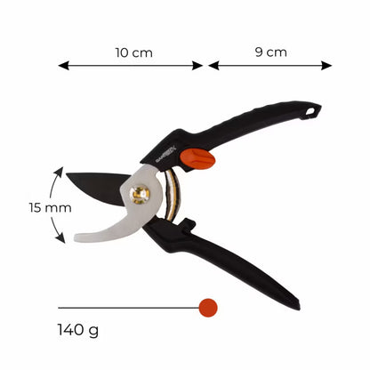 Havesaks TG306108-A 19 cm Sort