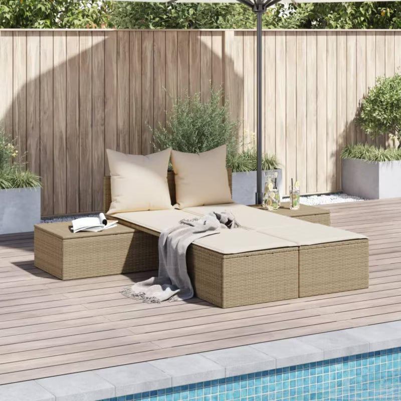 Haveseng 104x162 cm Beige Polyrattan