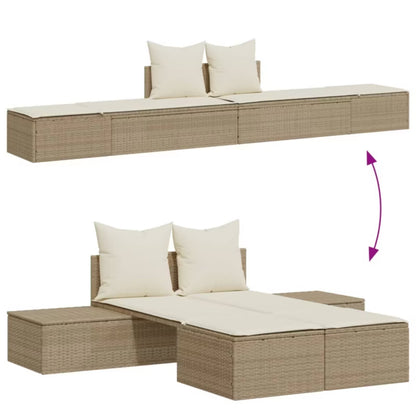 Haveseng 104x162 cm Beige Polyrattan