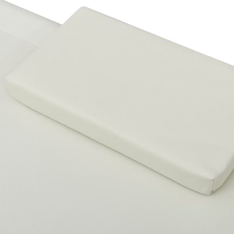 Haveseng 200x173 cm Creme Stål med Hynder