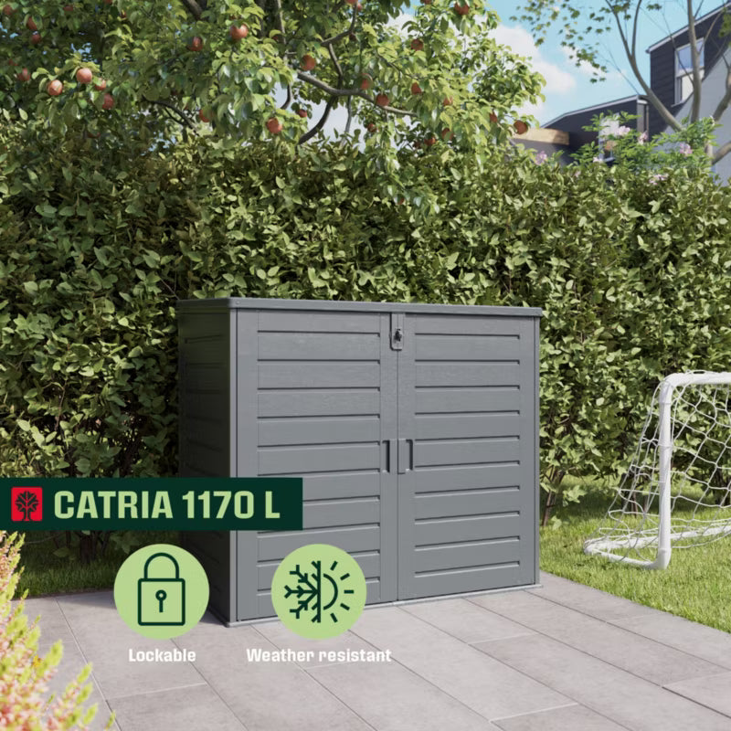 Haveskab Catria 1170 Liter Granitgrå | 5059340844183