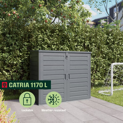 Haveskab Catria 1170 Liter Granitgrå | 5059340844183