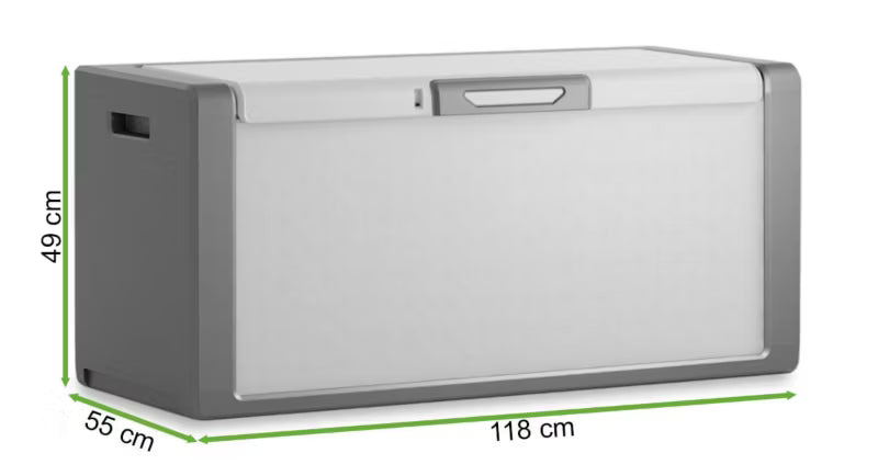 Haveskrin 300 Liter 118x55 cm Grå
