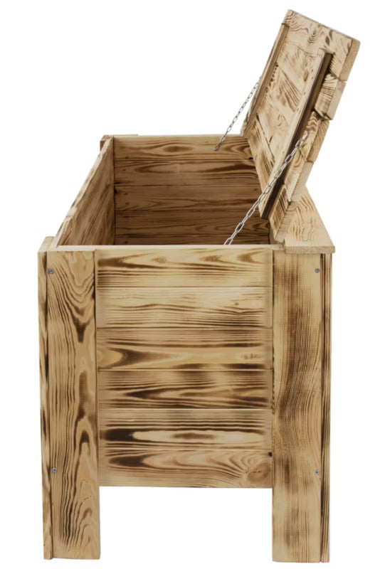 Haveskrin Fyrretræ 80x40x52 cm Brændt