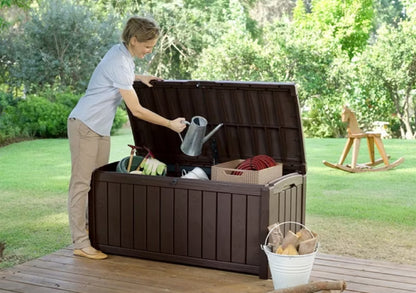 Haveskrin Glenwood 390 Liter 128x65x61 cm Brun