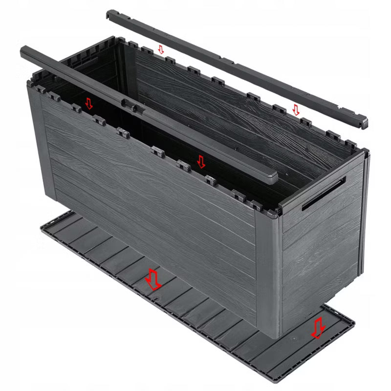 Haveskuffe 280 Liter Antracit