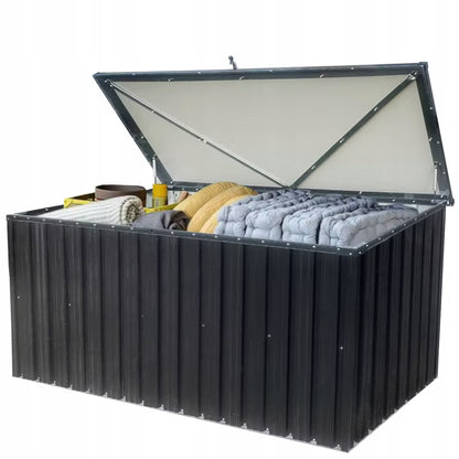 Haveskuffe Metal 183x89x94 cm 1300 Liter Grafit