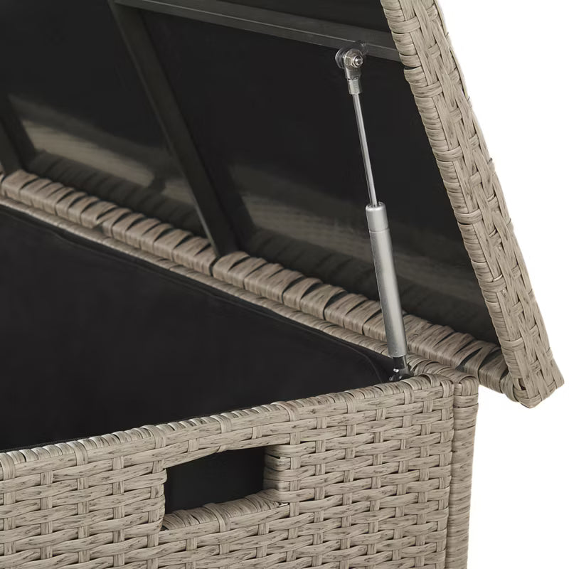 Haveskuffe Modena 126x46 cm Polyrat Beige Grå