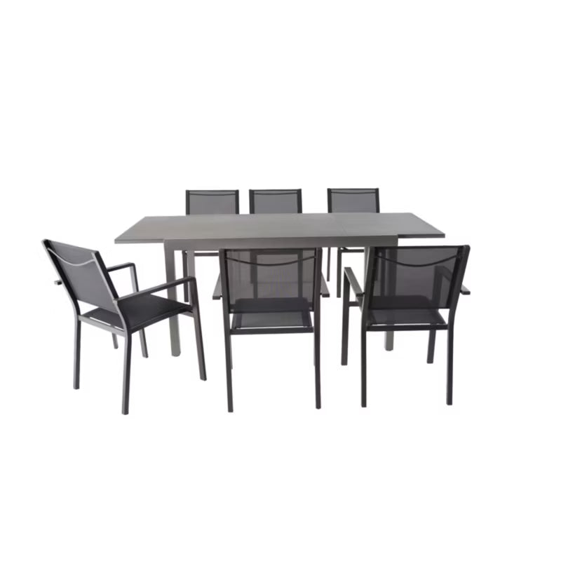 Haveslænestol Batz 56x60x86 cm Antracit Aluminium