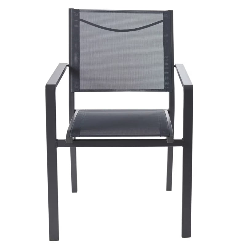 Haveslænestol Batz 56x60x86 cm Antracit Aluminium