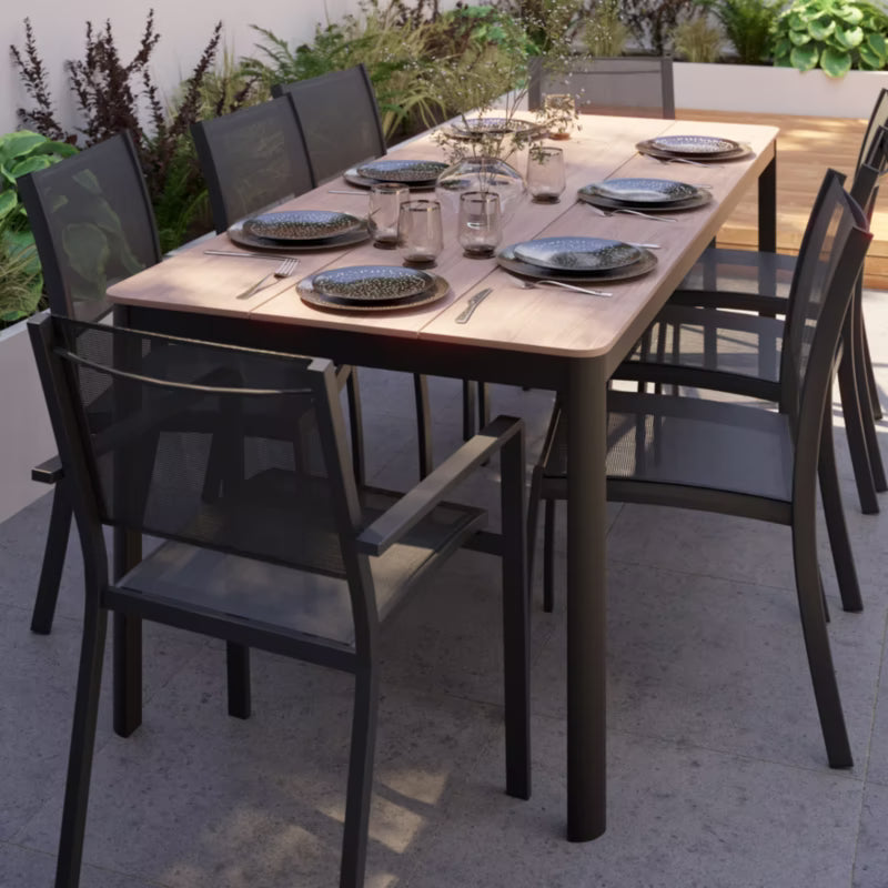 Haveslænestol Batz 56x60x86 cm Antracit Aluminium
