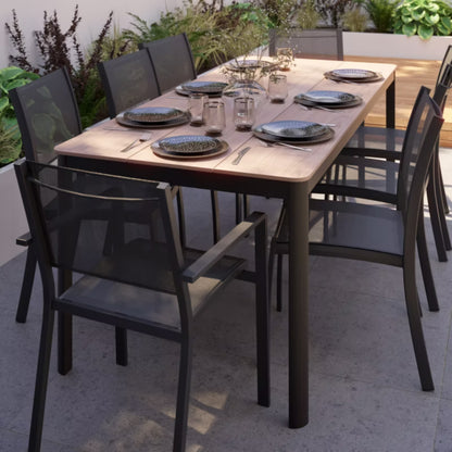 Haveslænestol Batz 56x60x86 cm Antracit Aluminium