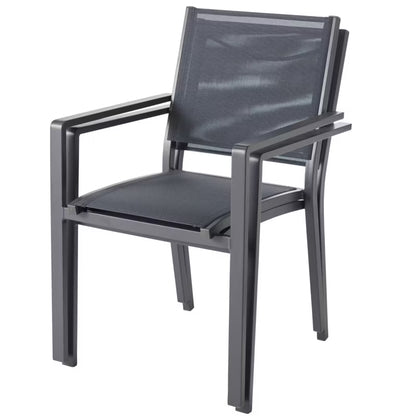 Haveslænestol Batz 56x60x86 cm Antracit Aluminium