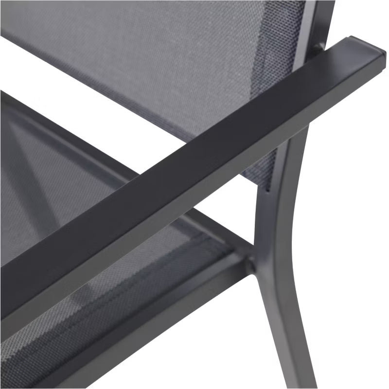 Haveslænestol Batz 56x60x86 cm Antracit Aluminium