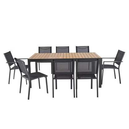 Haveslænestol Batz 56x60x86 cm Antracit Aluminium