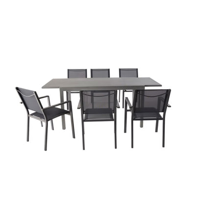 Haveslænestol Batz 56x60x86 cm Antracit Aluminium