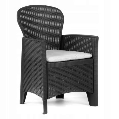 Haveslænestol Folia 60x58x89 cm Antracit med Pude