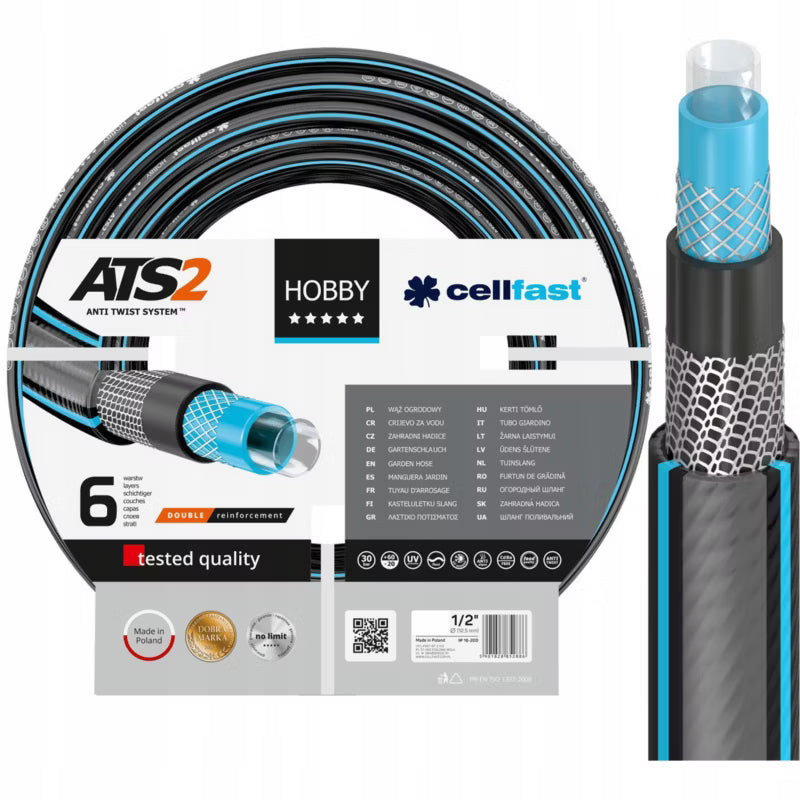 Haveslange 1/2" 50 m 6-Lags