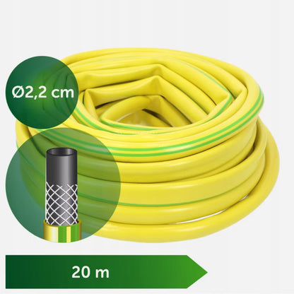 Haveslange 20 m 3/4" 3-Lags PVC