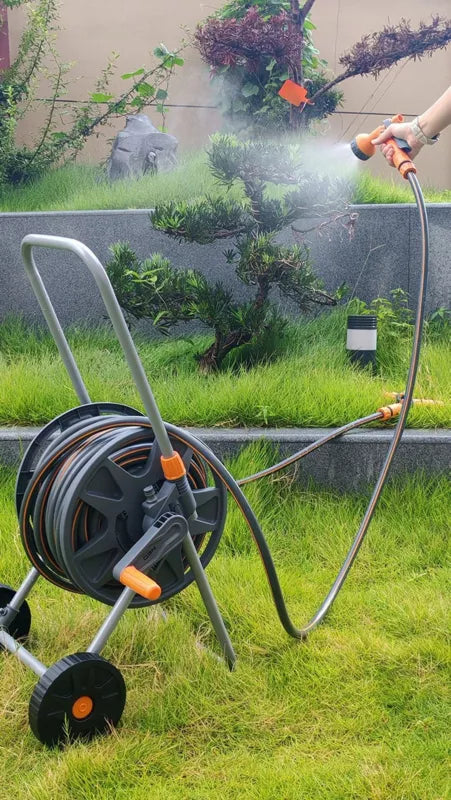 Haveslange på Slangevogn 30 m 1/2" med Sprøjtepistol