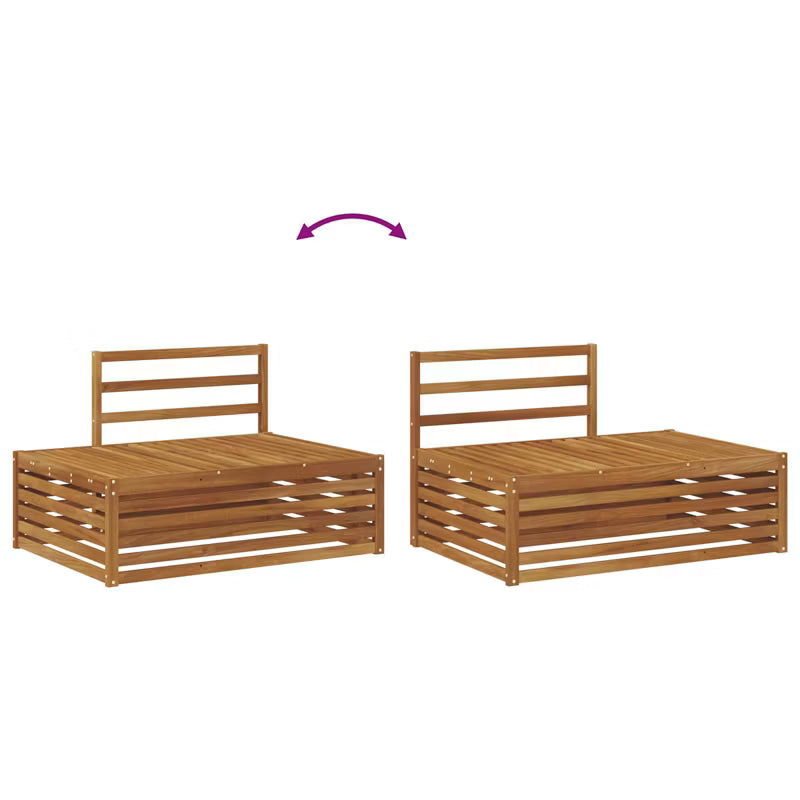 Havesofa 115x83 cm Akacietræ Brun