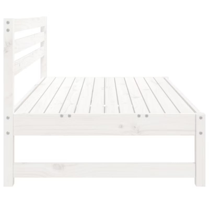 Havesofa 120x84 cm Hvid Fyrretræ