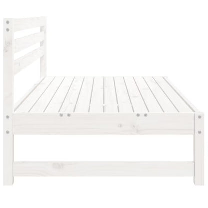 Havesofa 120x84 cm Hvid Fyrretræ
