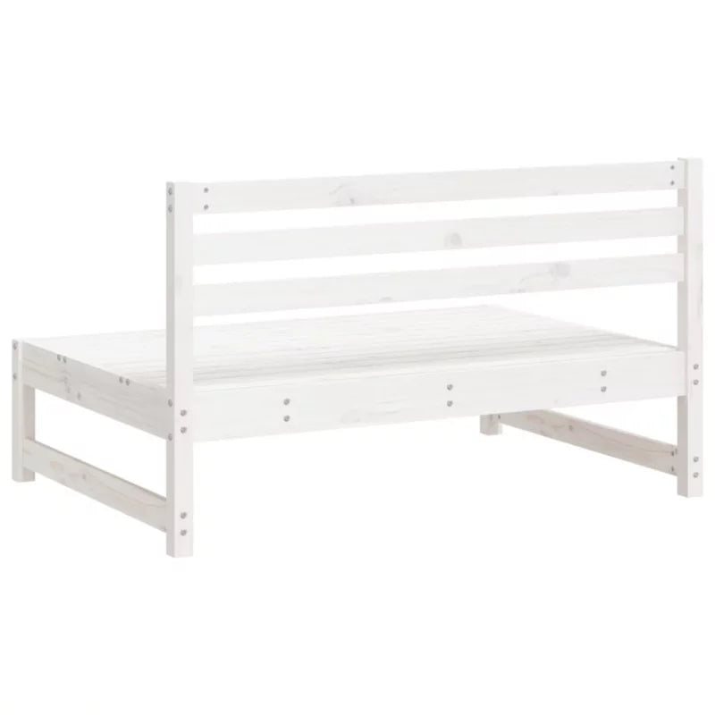 Havesofa 120x84 cm Hvid Fyrretræ