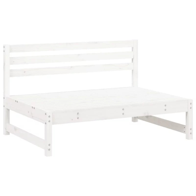 Havesofa 120x84 cm Hvid Fyrretræ