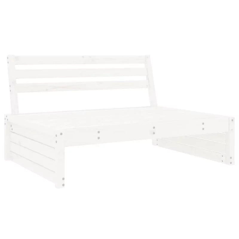Havesofa 120x95 cm Hvid Fyrretræ med Hynder