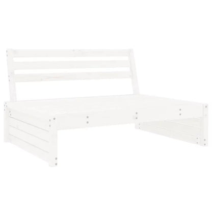 Havesofa 120x95 cm Hvid Fyrretræ med Hynder