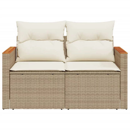Havesofa 124x62 cm Beige Poly outdoor
