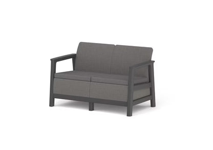 Havesofa 2-Personer 126x73 cm Grafit