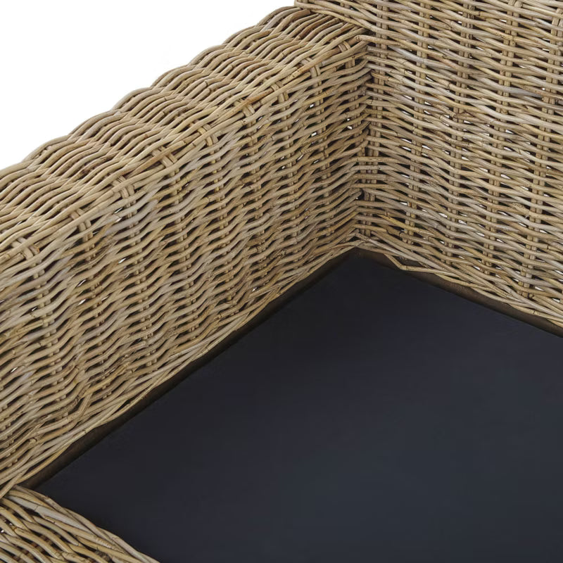 Havesofa 2-Personer Ardea Rattan Lys Brun