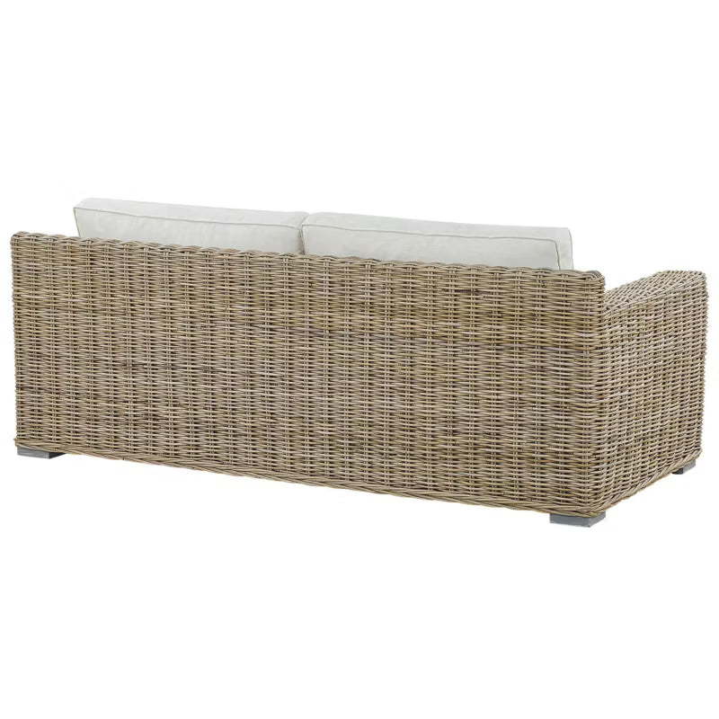 Havesofa 2-Personer Ardea Rattan Lys Brun