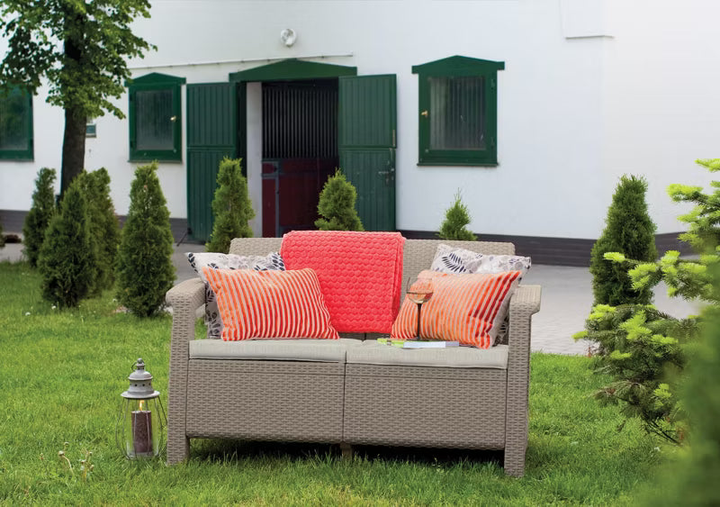 Havesofa 2-Personers Corfu Love Seat Cappuccino