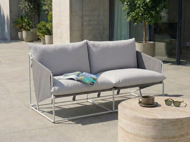 Havesofa 2-Personers Ponte 160x94 cm Grå