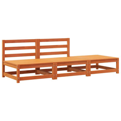 Havesofa 210x70 cm Brun Fyrretræ WM-837967