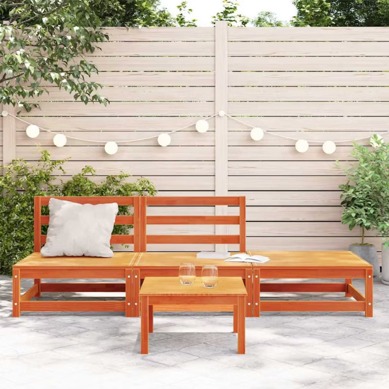 Havesofa 210x70 cm Brun Fyrretræ WM-837967