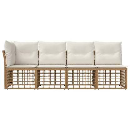 Havesofa 227x62 cm Brun Polykombination