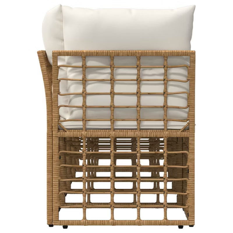 Havesofa 227x62 cm Brun Polykombination