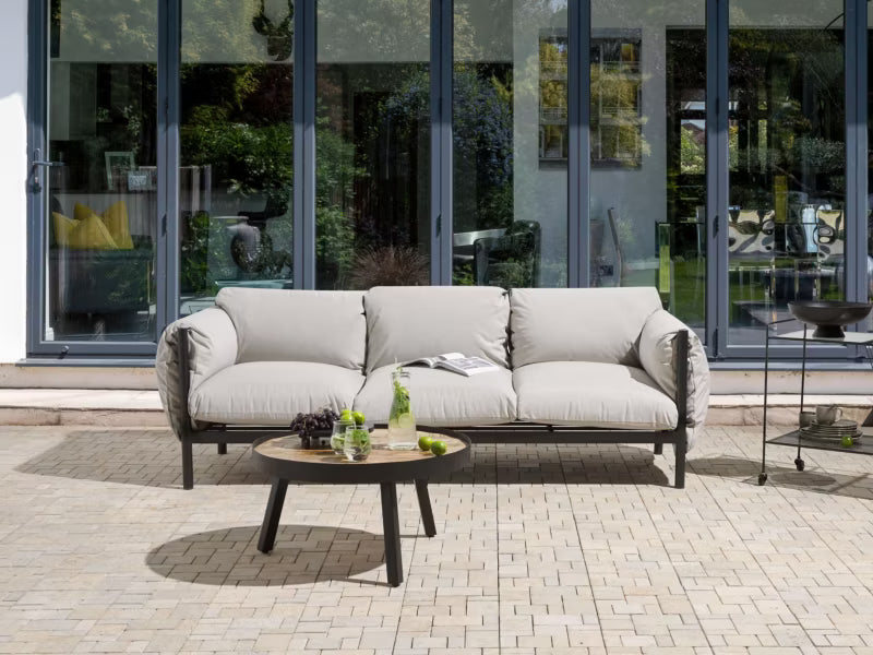 Havesofa 3-Personer Esperia 211x96 cm Grå