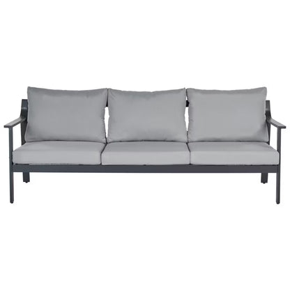 Havesofa 3-Personer Kiato 225x80 cm Mørkegrå Aluminium