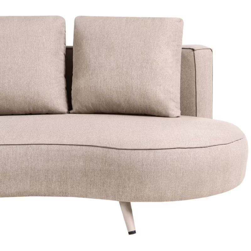 Havesofa 3-Personers 210x104 cm Beige