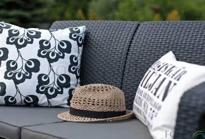 Havesofa 3-Personers Grafit