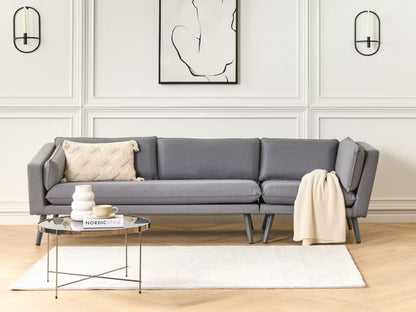 Havesofa 3-Personers LORETELLO 243x76 cm Grå