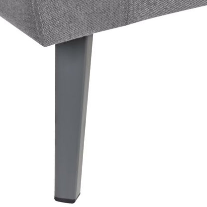 Havesofa 3-Personers LORETELLO 243x76 cm Grå