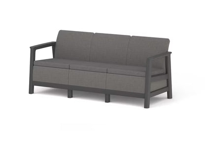 Havesofa 3-Personers Scandi Linea 182x73x78 cm Grå