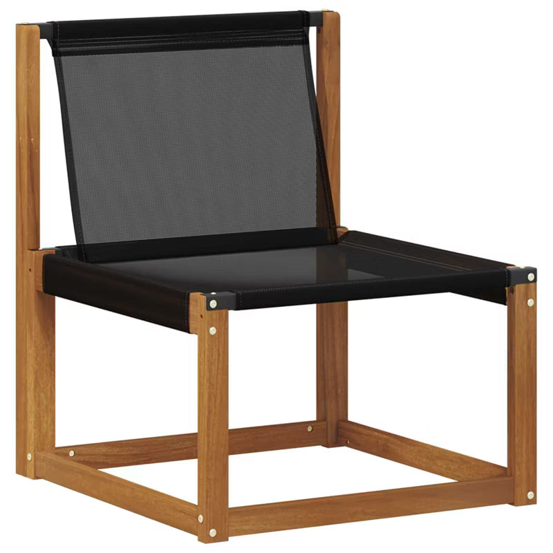 Havesofa 59x63 cm Akacietræ Brun med Hynder