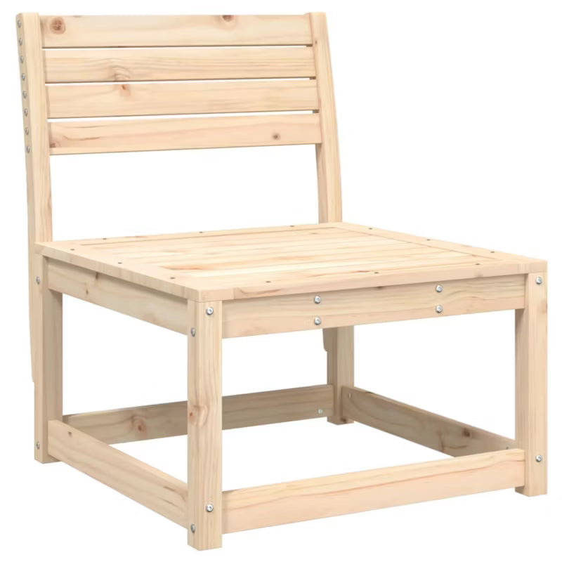 Havesofa 63,5x73 cm Træ Brun med Hynder 2 Stk.
